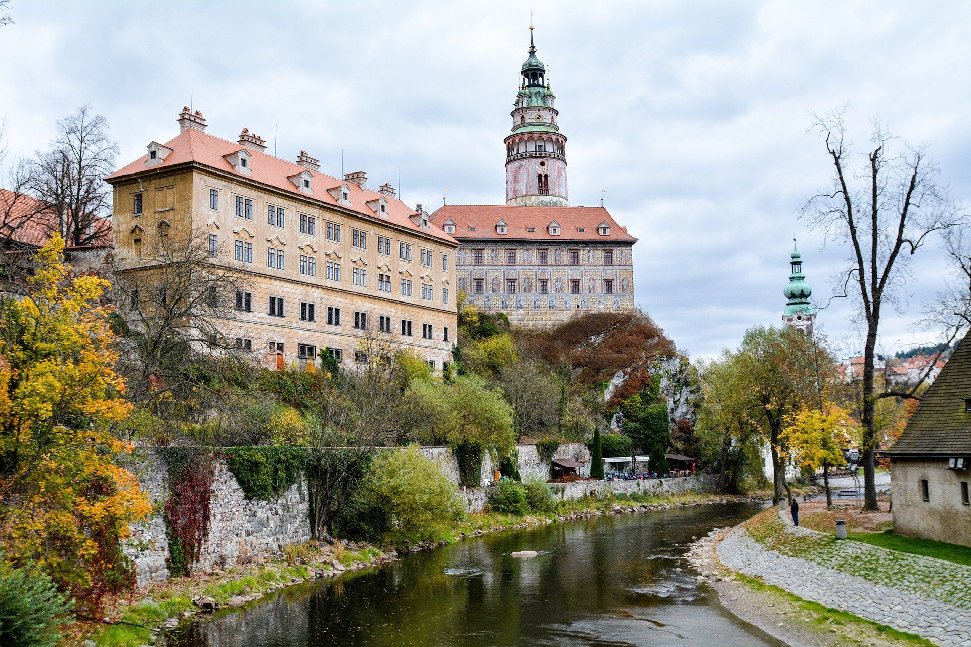 View of the castle in Czech Krumlov