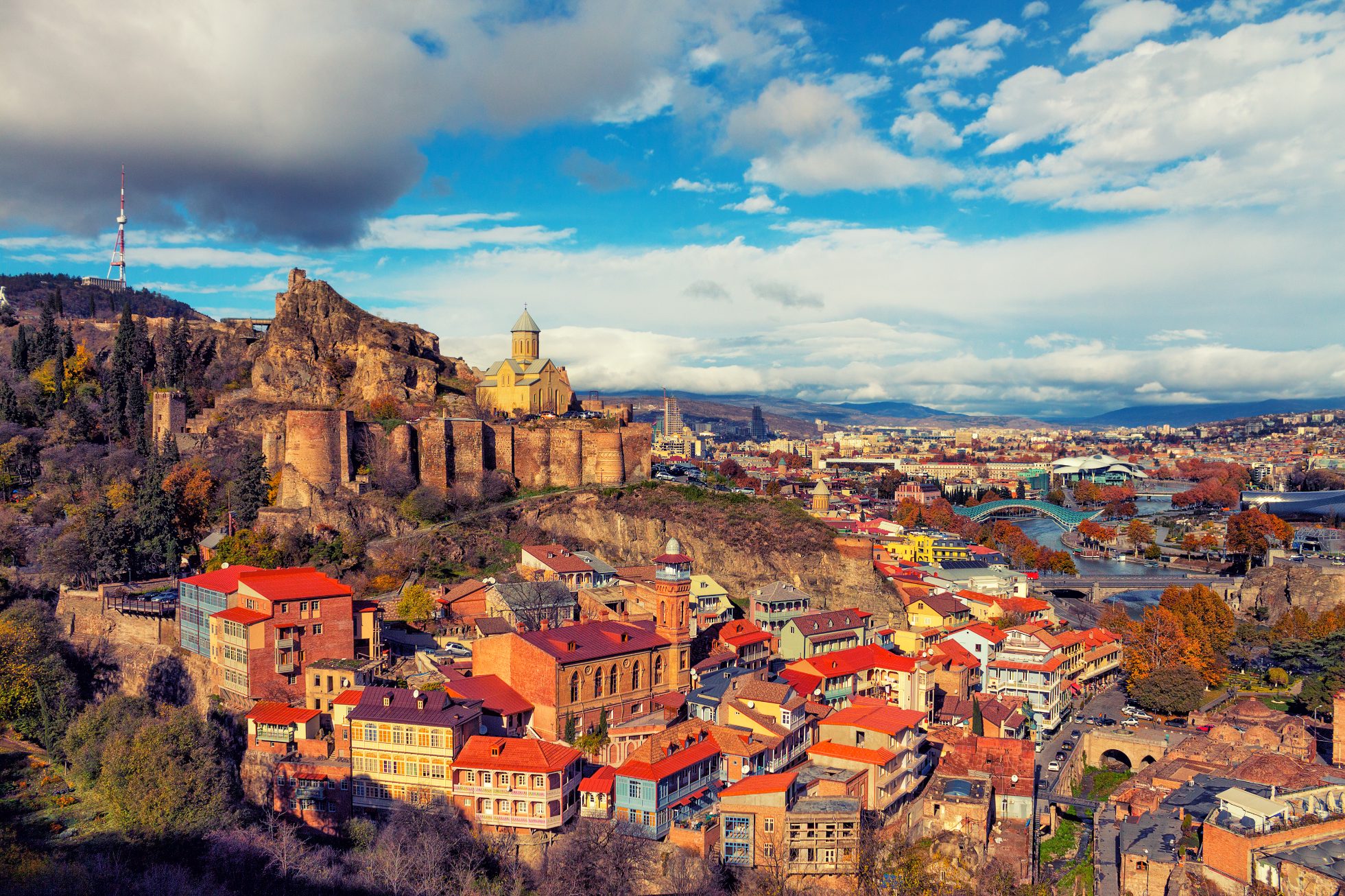 Old Town in Tbilisi. Cheap flights to Georgia.