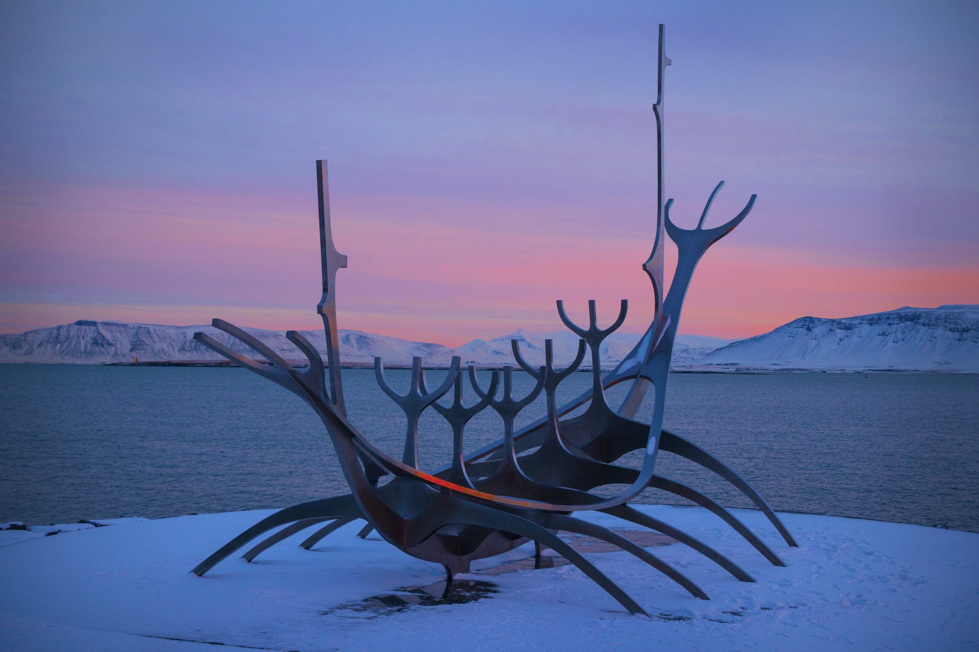 Rzeźba Sun Voyager w Reykjaviku