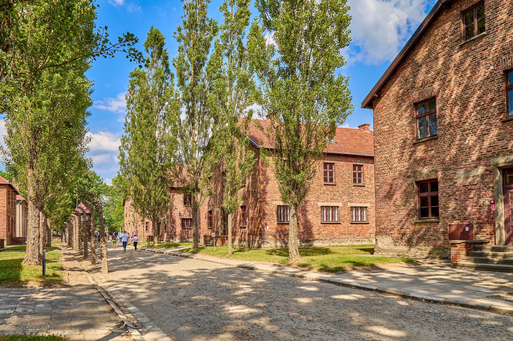 Buildings at Auschwitz concentration camp