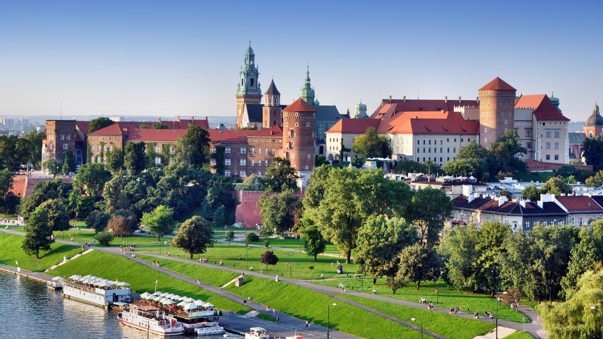 Widok na Wawel od strony Wisły