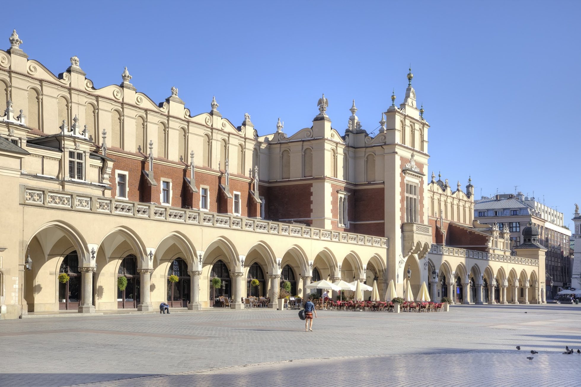 View of the beautiful Cloth Hall in Krakow