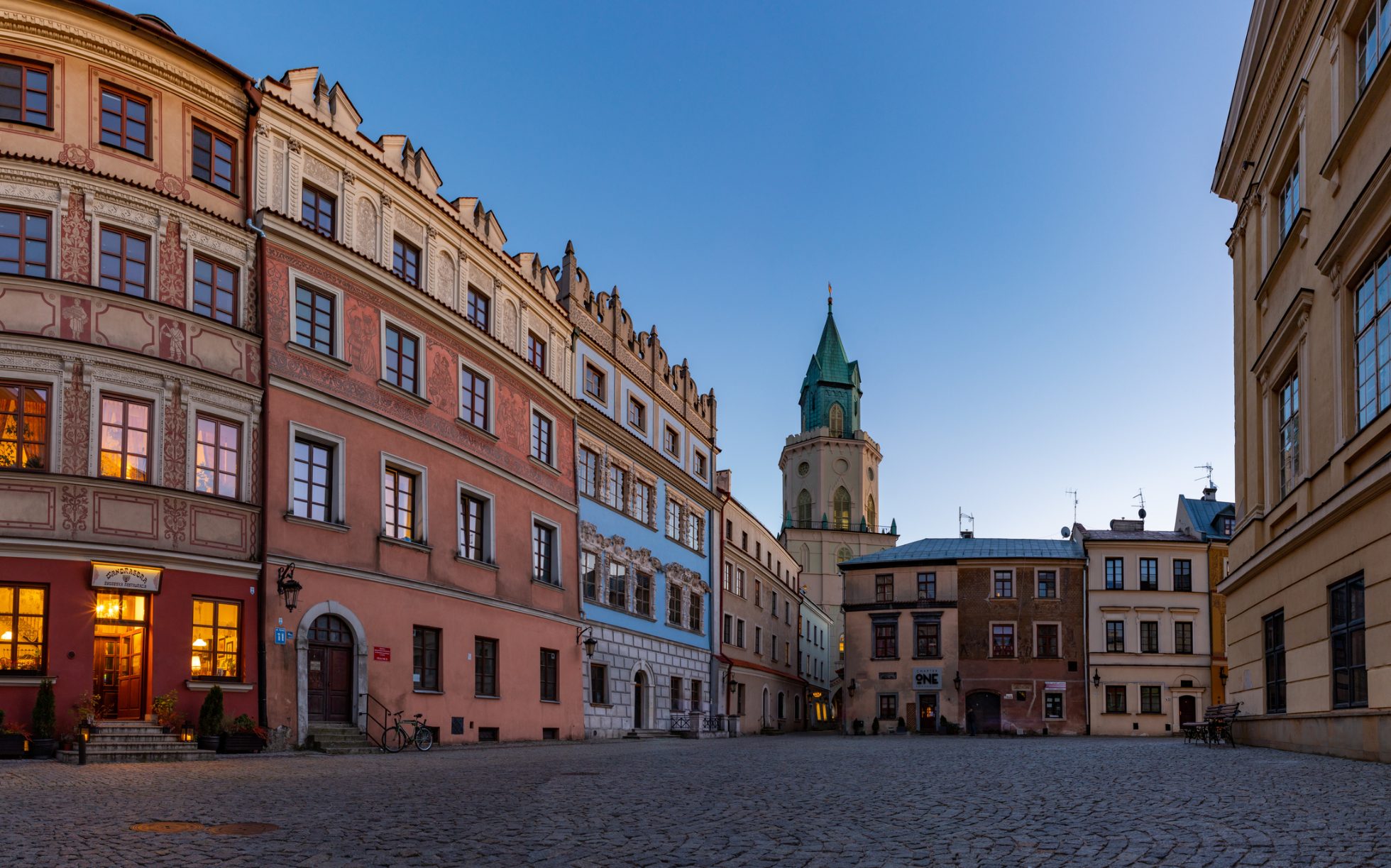 Trynitarska wieża i kolorowe kamienice Lublin, muzeum-historii-miasta