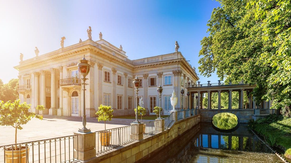 Łazienki Park in Warsaw