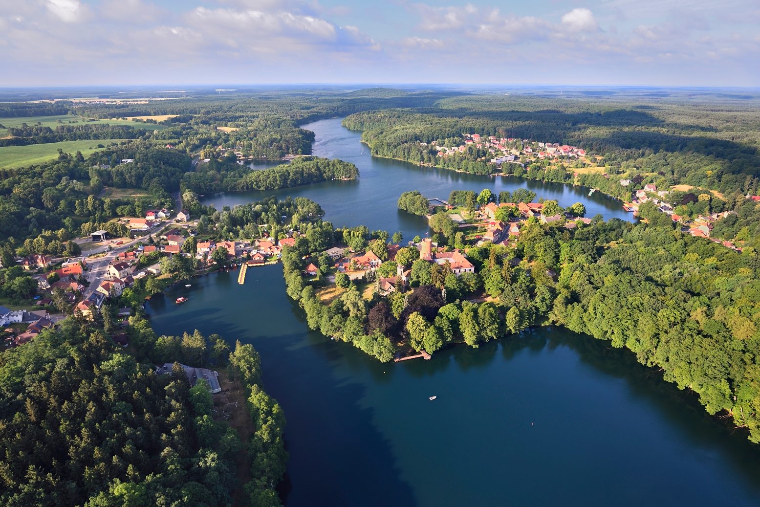 Lubuskie Mazury, czyli widok z lotu ptaka na Jezioro Łagowskie w Lubuskiem