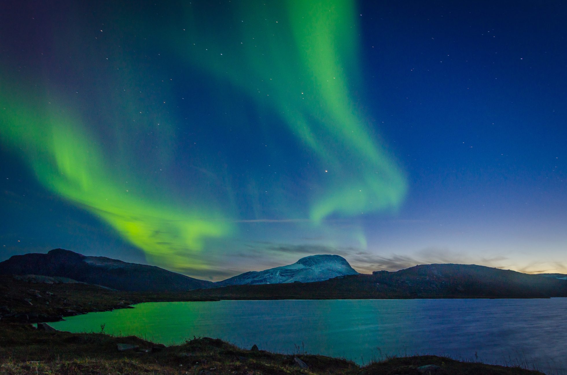 Szwecja atrakcje - zorza polarna w Parku Narodowym Abisko 