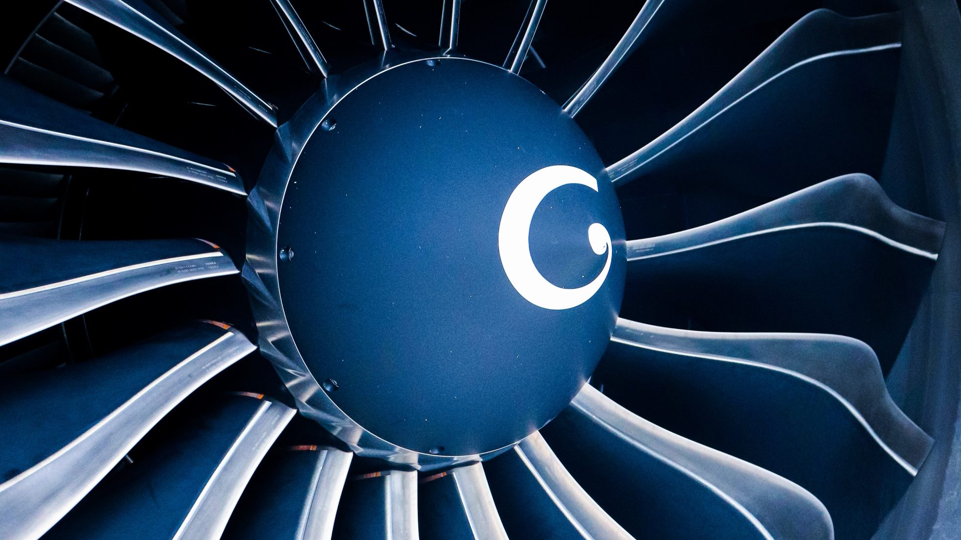 Close-up of a Boeing 737 MAX 8 engine