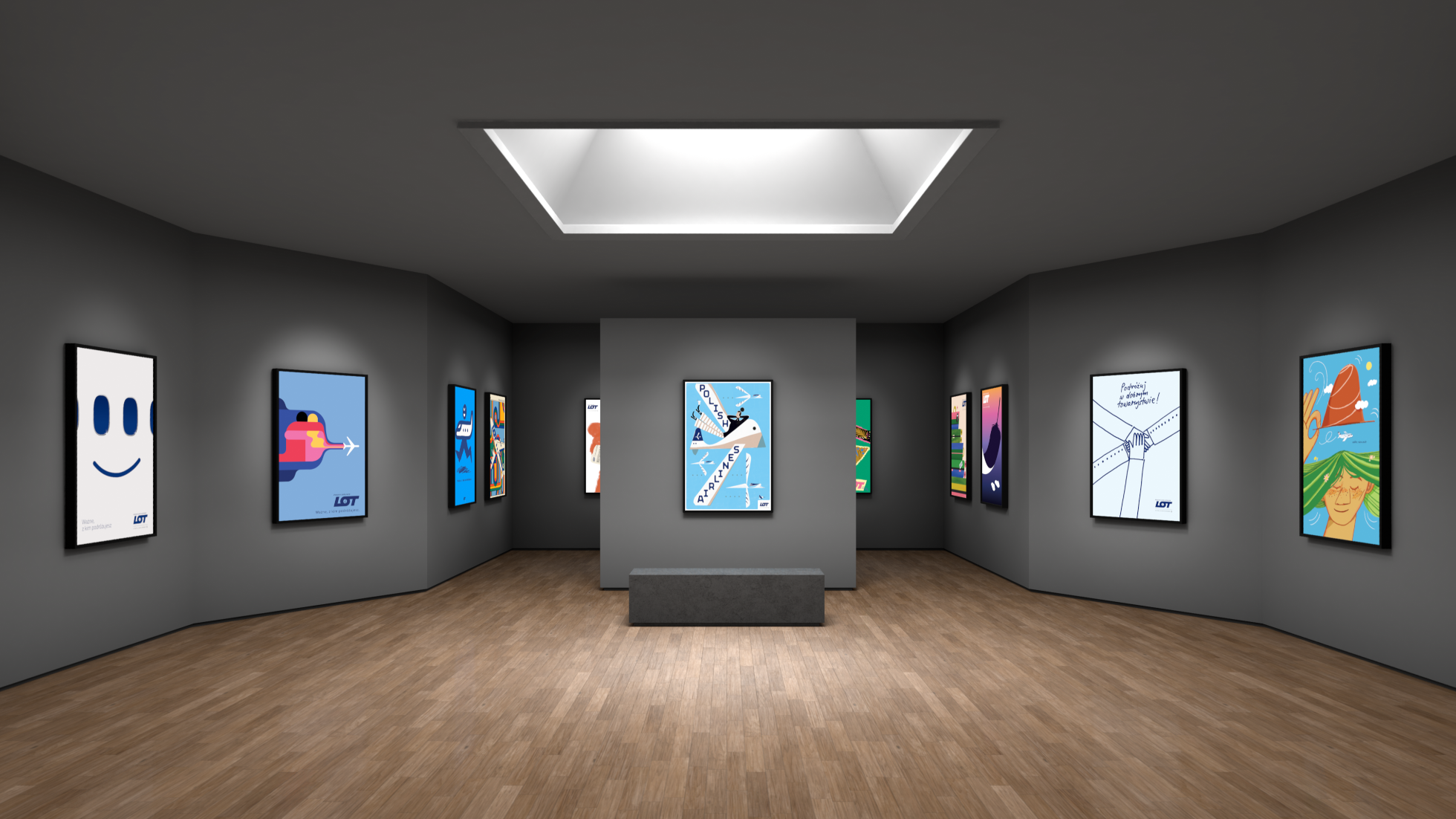 konkurs na plakat dla pll lot - zwycięskie i wyróżnione prace