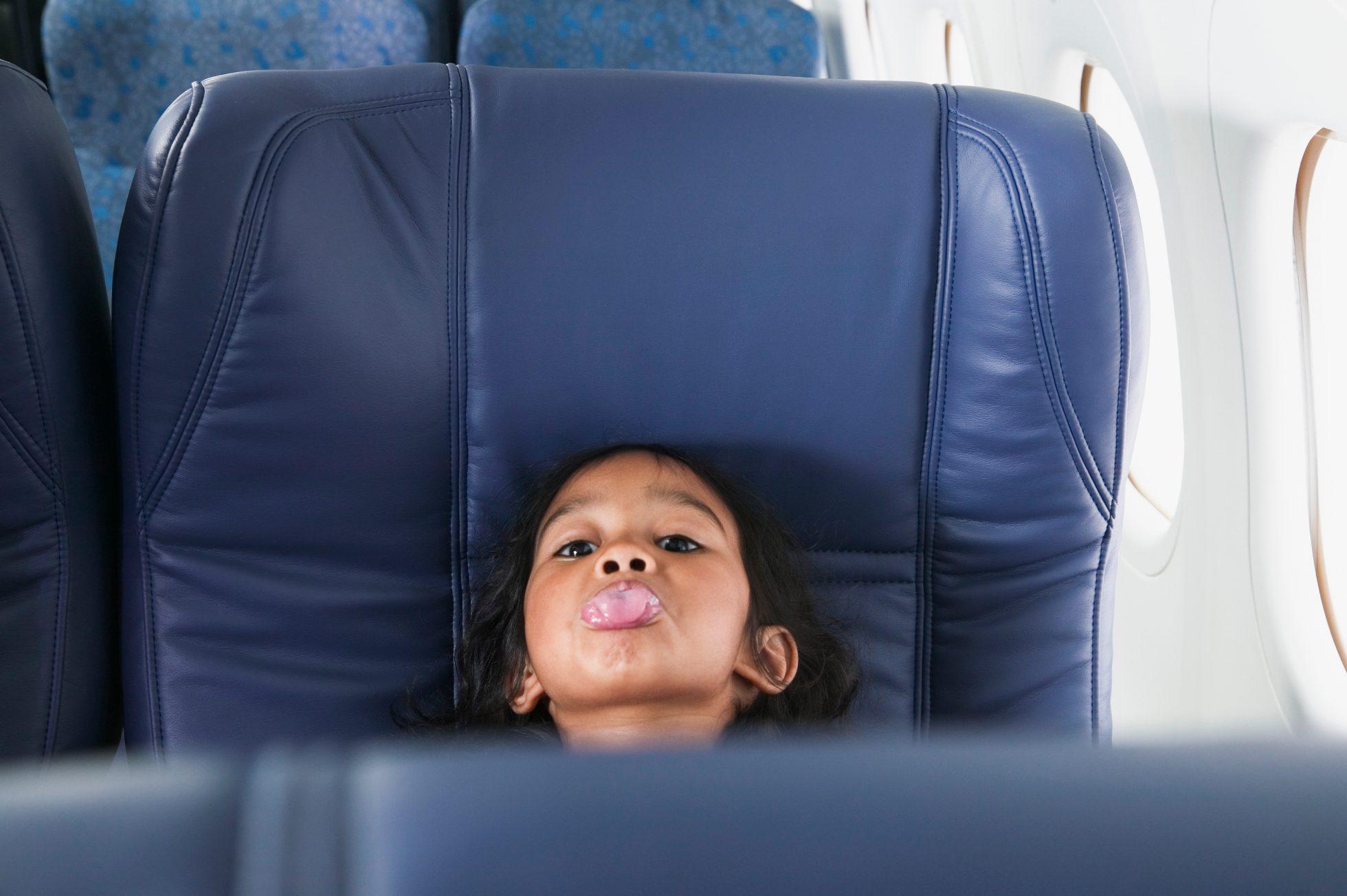 Child on a plane
