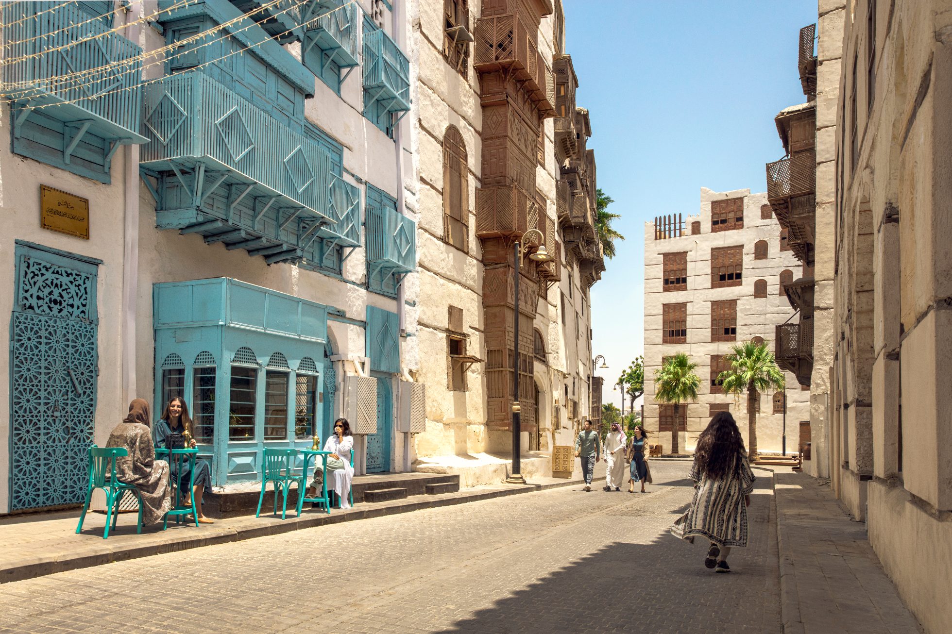 Traditional architecture of the Old Town of Jeddah