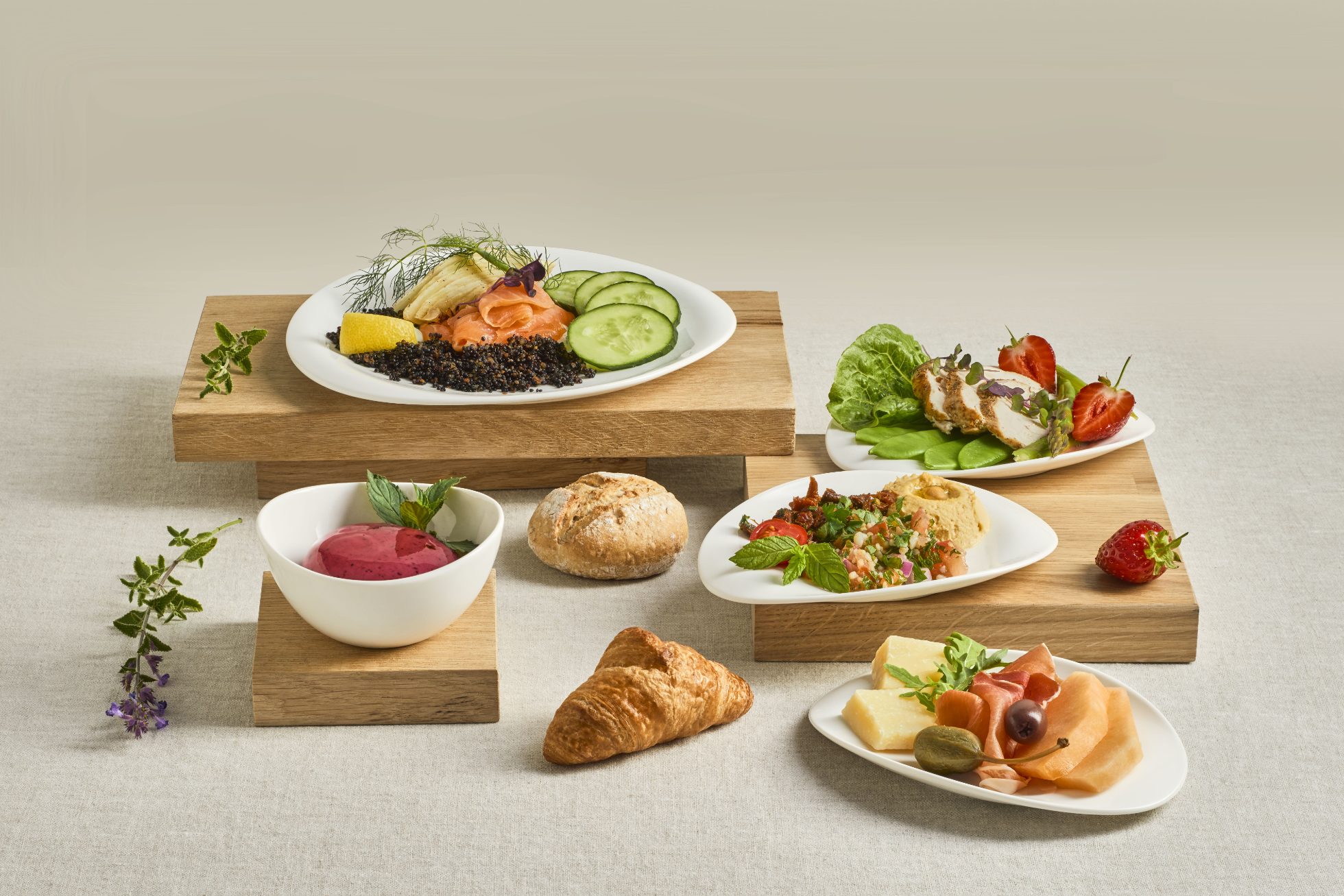 The image shows themed prepaid meals.